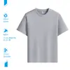 Camiseta de Trabajo de Gama Alta Cuello Redondo Personalizada Holgada para Pareja Manga Corta Corporativa Unisex Camisa Cultural con Bordado Impresión al Aire Doble Cara