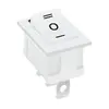 Interruptor con Forma de Barco Kcd1Kc Certificado Coreano Blanco Sin Luz Tres Pines Tres Velocidades Balancín Apertura de Potencia 21X15Mm