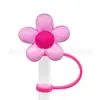 Novos acessórios para namoradas Tubo de sucção Manga Tampa de sucção Silicone Plugue de poeira Bonito Anime Party Straw Decoration Produtos transfronteiriços