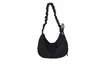 Bolsa de Bolinho Cor Sólida Estilo Coreano, Bolsa Transversal com Design Único, Estilo Casual e Relaxado, Toque de Luxo, Bolsa Nuvem com Três Listras