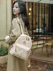 Mochila estudantil estilo coreano, estilo faculdade, com estampa de urso fofo, novo modelo 2026, mochila transfronteiriça para mulheres