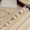 Brincos de Pérola em Prata de Lei S925 para Mulheres, Novos Produtos Outono e Inverno, Brincos Elegantes de Alto Padrão Estilo Francês, Argolas de Orelha, Brincos de Nicho de Luxo Leve