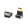Conector HDMI 2.1 para computadora, decodificador de TV, monitor, proyector, adaptador en ángulo, aleación de aluminio, 8K