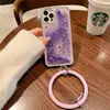 Funda para Teléfono Samsung Note20 Arena Líquida S26 Plus, Anillo de Mano de Silicona S25 Estilo de Mujer Moderno Fe Cobertura Total Brillo