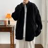 Cárdigan grueso para hombre de otoño e invierno, suéter de rombos a rayas, estilo coreano suelto casual para todo, abrigo suéter con cuello alto