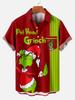 Camisa de manga curta com impressão digital de Papai Noel transfronteiriça, comércio exterior, tamanho grande, camisa masculina de verão, Natal 4