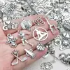 20/50/100 Piezas Aleatorias de Accesorios Deportivos de Goteo de Aceite para Fútbol, Baloncesto, Béisbol y Equipos Deportivos, Accesorios para Joyería de Pulseras DIY