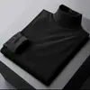 Ropa interior térmica de doble cara para hombre, tops de cuello alto para otoño, estilo pareja, capa base ajustada, transpirable para estudiantes