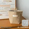 Bolsa de Almacenamiento de Tela de Algodón y Lino, Cesta de Almacenamiento de Escritorio de Gran Capacidad, Cesta de Almacenamiento Colgante para Pared o Puerta