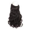 Peruca com extensões de cabelo estilo linha de pesca europeia e americana, cabelo longo liso, cabelo cacheado, cabelo ondulado, extensões de cabelo estilo sereia para cosplay.