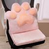 Cojín de una pieza con forma de garra de gato de dibujos animados, extraíble y lavable, de doble propósito, para silla de oficina, cojín de asiento, cojín de respaldo, extraíble