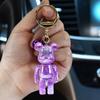 Nuevo llavero colgante de oso mágico bicolor de colores para bolsa de coche, accesorios para llaves de oso de muñeco de dibujos animados al por mayor
