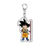 Design em Camadas Chaveiro Acrílico Dupla Face Dragon Ball Majin Pingente Periférico de Anime e Jogo em Estoque