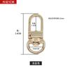Accesorios de herrajes para bolsos hebilla colgante cadena para correa de hombro hebilla de langosta engrosada cadena para bolso bandolera gancho metálico hebilla