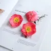 Flores Artificiales Nuevas de Amapola Accesorios Antiguos de la Dinastía Han Cabeza de Flor Tocado DIY Ropa Flor Falsa Pinza para el Cabello Flores
