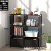 Venta al por mayor de comercio exterior estantería simple de montaje multicapa estante de piso mesa librería niños gabinete de almacenamiento DIY