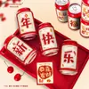 Pegatinas de Coca-Cola de Año Nuevo Pegatinas Festivas de Año Nuevo Chino Pegatinas Decorativas para Latas de Año Nuevo Wanglaoji Wangzai