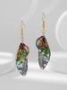 Explosiones Transfronterizas Alas de Cicada Navideña Alas de Mariposa Degradado Pendientes Moda Resina Simulación Mariposa Pendientes Pendientes Mujer