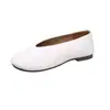 Sapatos baixos slip-on de bico redondo estilo old money para mulheres, novo modelo de verão 2026, com aumento interno de altura, sapatilhas baixas, sapatos de avó