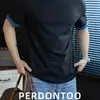Camiseta de Manga Corta de Algodón de Peso Pesado de Secado Rápido para Hombre 2026 Nuevo Estilo Personalizada Bloques de Color Marca de Moda Verano Fresca Manga Media Corte Holgado