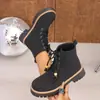 Botas Martin para mujer de talla grande transfronterizas, nuevo modelo 2026, superventas de Amazon, botas con cordones gruesas de estilo británico en stock