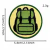 Patches de Tecido Bordados Estilo Aventura para Acampamento ao Ar Livre, Patches Redondos para Roupas, Emblemas Bordados, Decorações para Mochilas, Etiquetas de Tecido Termocolantes