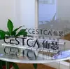 Soporte de Exhibición Acrílico para Marca Water Light Pantalla de Escritorio en Sala de Transmisión en Vivo de Belleza Médica