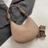 Bolsa de Hombro Popular Simple Estilo Coreano para Viajes Diarios, Bolso de Axila Tipo Dumpling para Mujer para el Trabajo, Bolso Cruzado Versátil de Color Sólido Estilo Extranjero
