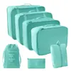2025 Novas Sacolas Organizadoras Populares para Cosméticos, Mudança, Viagem, Conjunto de Sete Peças para Roupas, Colchas, Roupa Íntima, Desktop Atacado