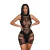Benxi Lingerie Sexy Transfronteiriça Europeia e Americana Macacão Apertado Recortado Transparente Lingerie Sexy Tentação Justo Yd6662