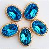 Nido de Pájaro Dorado Ovalado Garra Cosida a Mano Taladro K9 Color Patrón de Celebridad Cibernética Ropa Nueva Calzado Vestido de Boda Hebilla Accesorios de Joyería DIY