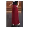 Pantalones de Pierna Ancha Falda Pantalones para Mujer Verano 2024 Nuevo Estilo Delgados de Imitación Cintura Alta Adelgazantes Pantalones Casuales Pantalones de Estilo Occidental para Mujer