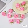 Cabeça de Rosa Pequena Transfronteiriça DIY Toque de Mão Botão Flor Artificial Material Arranjo de Casamento Adereços de Decoração com Flores Artificiais