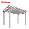 Aleación de aluminio tipo madera estante para uvas pasillo de jardín estante para uvas de pasillo patio exterior estante de aluminio para uvas personalización
