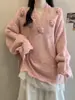 Suéter de Punto Holgado y Suave con Flores y Mariposas Tridimensionales, Estilo Nuevo Otoño e Invierno 2025, Empalmado de Malla, Jersey de Punto para Mujer