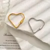 Accesorios de Joyería Cruzada Acero Inoxidable Forma de Corazón Hebilla de Tornillo Desenroscable Hebilla Geométrica Funcional Accesorios para Hebilla de Collar