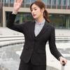 Traje de negocios a rayas negro para hombre empleado de oficina móvil capataz traje profesional ropa de trabajo para mujer