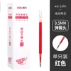 Caneta Gel Deli Ponta Esférica 0.5mm Estudante Refil 0.38mm Caneta para Assinatura de Escritório 1.0 Caneta com Ponta de Mola 0.7