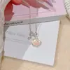 Colares e Brincos Série Oceano, Design de Nicho de Luxo Leve de Alta Qualidade, Corrente para Clavícula, Pulseira Exquisita e Doce