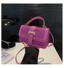 Bolso cuadrado pequeño simple y popular de este año, nueva tendencia de moda de verano 2024, bolso bandolera simple para mujer