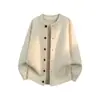 Suéter Cardigan Masculino Novo Outono e Inverno Estilo Preguiçoso Masculino Toque de Alto Padrão Tricô com Botão Solto Tamanho Grande Jaqueta Estilo Americano