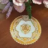 Alfombrilla para cuenco, Alfombrilla para cenicero, Alfombrilla para bandeja, Salvamanteles europeo, Alfombrilla aislante, Decoración para jarrón, Salvamanteles de PVC con estampado en caliente al por mayor Taza