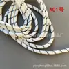 Cuerda Redonda de Poliéster con Núcleo Retorcido, Patrón de Puntos de Colores, 5mm de Espesor, Cuerda Miu Resistente al Desgaste para Tejido Hecho a Mano DIY, Colgante, Cinturón, Cuerda para Sombrero, Cordón
