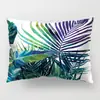 Almohada Rectangular con Estampado de Hojas de Primavera Funda para Cojín de Cintura Funda para Cojín de Asiento CVC01