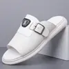 Chinelos Masculinos de Tamanho Grande para Travessia de Fronteira, Novo Estilo de Verão, Sandálias Slides Antiderrapantes Masculinas, Sandálias Romanas de Solado Macio, Tendência de Calçados do Vietnã de Comércio Exterior