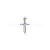 Titanio Tide F136 Aleación de Titanio Incrustado Diamante Único Stud para Oreja Espada Stud para Hélice de Oreja Hueso de Oreja Stud para Labio Joyería para Piercing