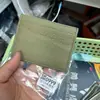 Portatarjetas de Cuero con Borde Aceitado Portatarjetas Oblicuo Portatarjetas Delgado Piel de Vaca Suave Portatarjetas Bancarias Bolsita para Identificación Popular de Comercio Exterior