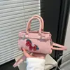 Bolso de Mano de Color Sólido con Estampado de Ponis para Mujer 2026 Nuevo Modelo Calidad de Lujo Ligero Bolso Cruzado para Viajes