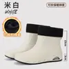 Tênis brancos clássicos para exportação, sapatos de borracha masculinos, galochas de chuva da moda para uso externo, sapatos de borracha unissex estilo esportivo para uso externo, sapatos para pesca e vadeio
