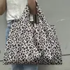 Bolsa plegable de protección ambiental de dibujos animados japoneses bolsa de compras de protección ambiental de tela Oxford bolsa de almacenamiento portátil bolsa grande para compras de supermercado